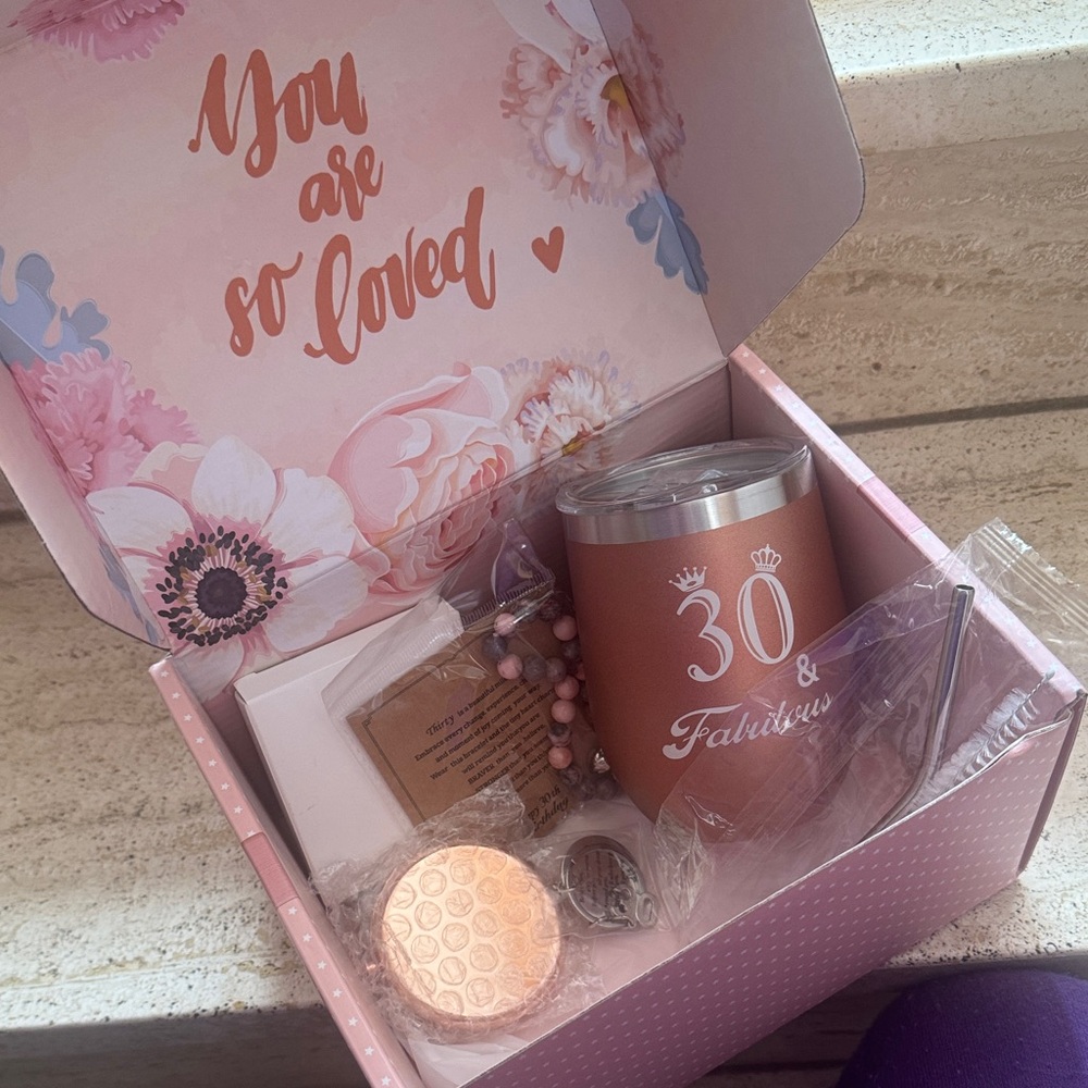 30 & Fabulous Gift Set - Rose gold